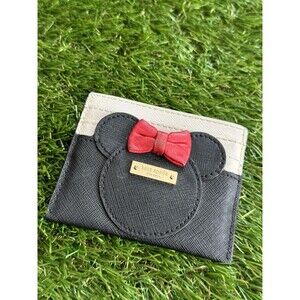 Kate Spade x Disney Minnie Mouse Slim Card Holder Wallet As Is Condition
